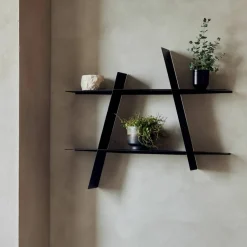 A-Shelf svart stål, large