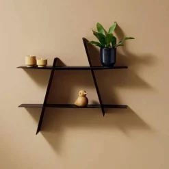 A-Shelf svart stål, medium
