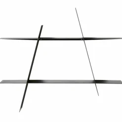 A-Shelf svart stål, medium