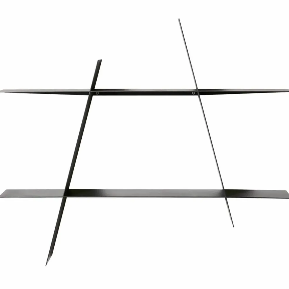 A-Shelf svart stål, medium