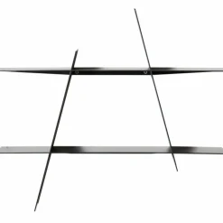 A-Shelf svart stål, medium