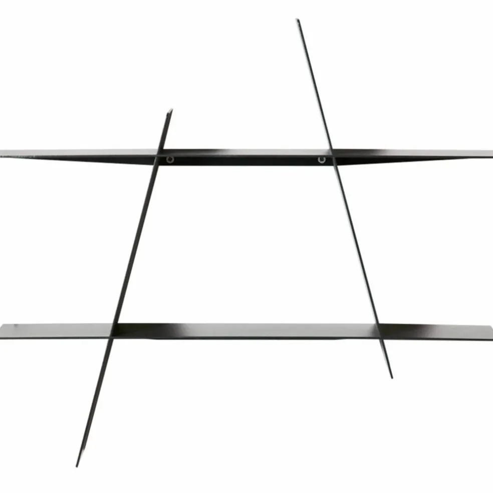 A-Shelf svart stål, medium
