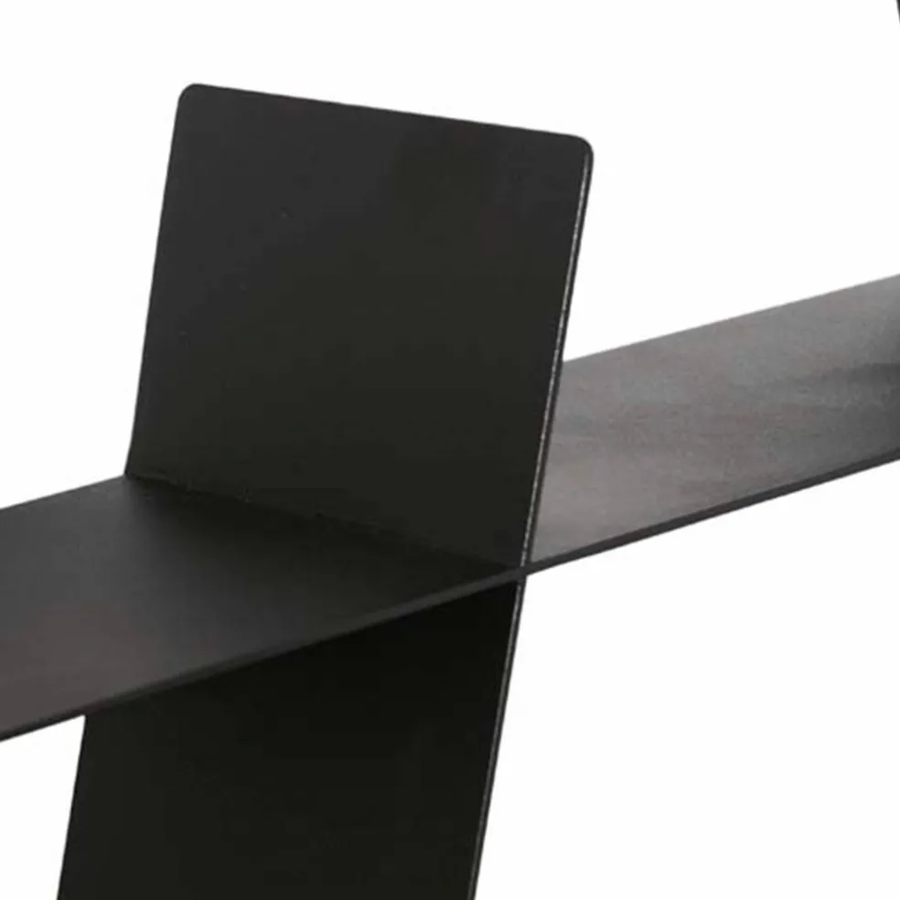 A-Shelf svart stål, medium
