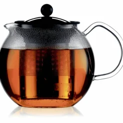 Assam Tekanne Glass med Stålfilter 1 liter
