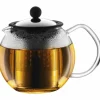 ASSAM Tekanne med glasshåndtak og stålfilter, 0,5 l