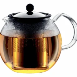 ASSAM tekanne med glasshåndtak, 1,5 l, sort