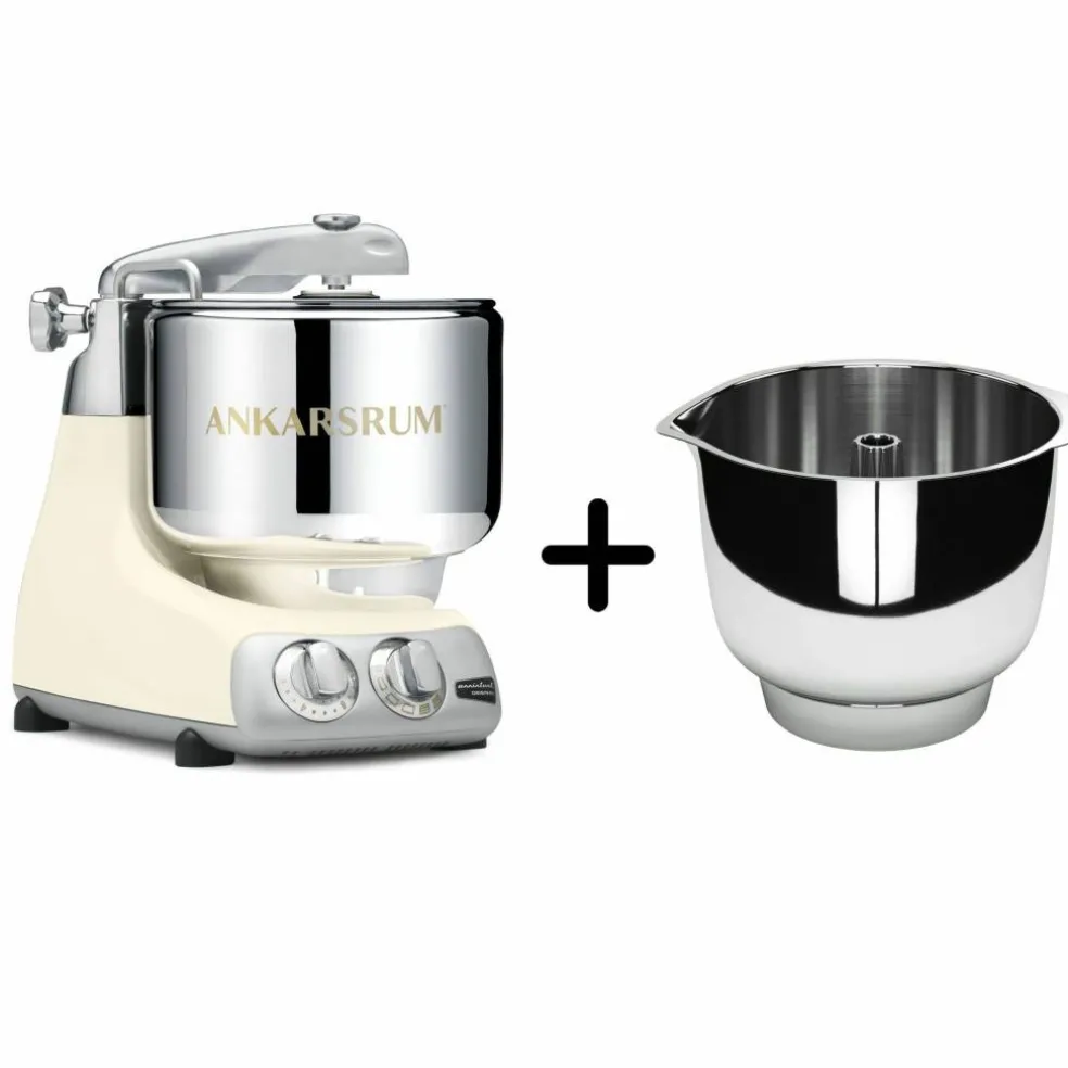 Assistent AKM 6230 Kjøkkenmaskin + Original vispebolle, light creme