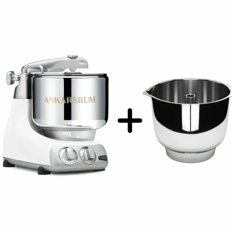 Assistent AKM 6230 Kjøkkenmaskin + Original vispebolle, light creme