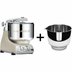 Assistent AKM 6230 Kjøkkenmaskin + Original vispebolle, light creme