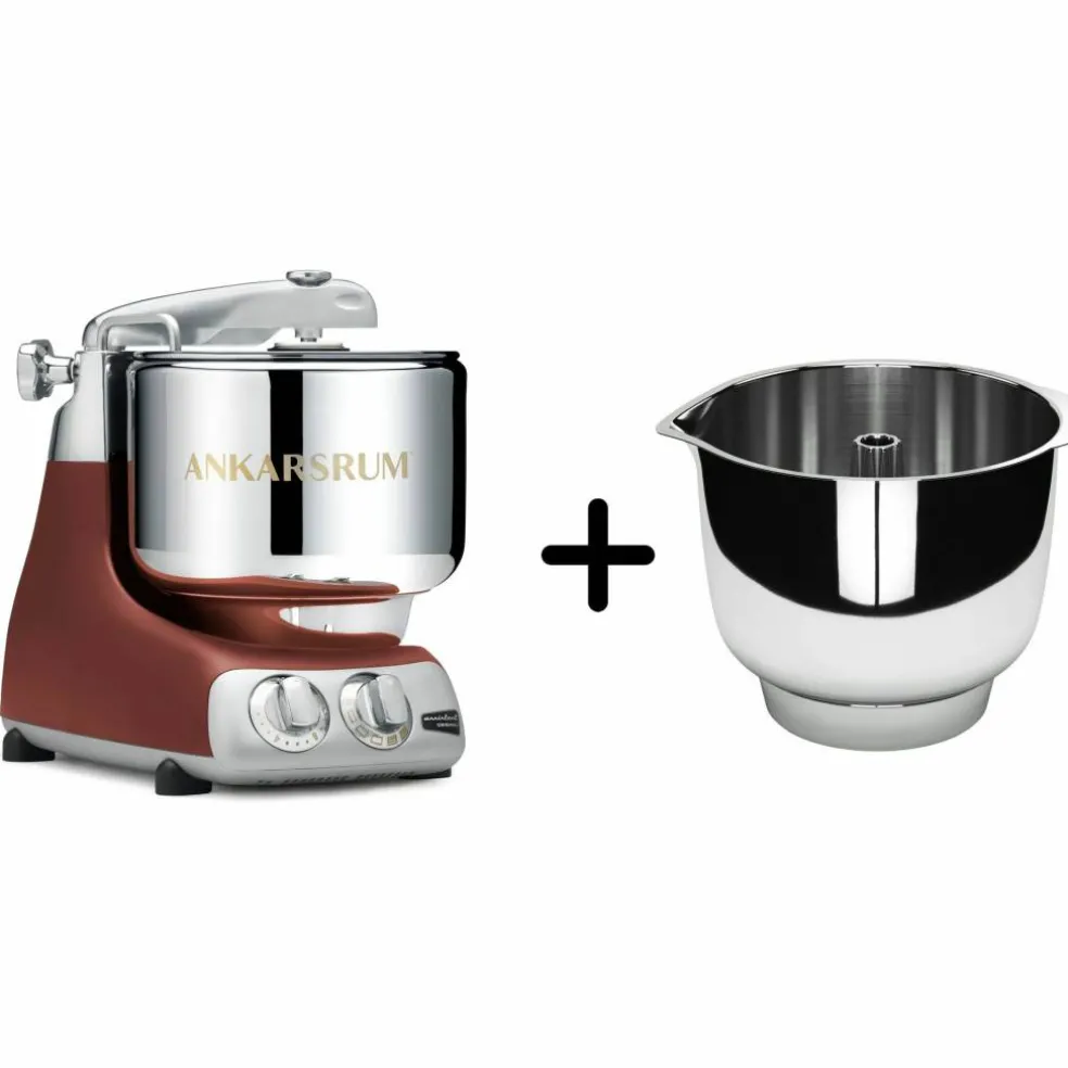 Assistent AKM 6230 Kjøkkenmaskin + Original vispebolle, red