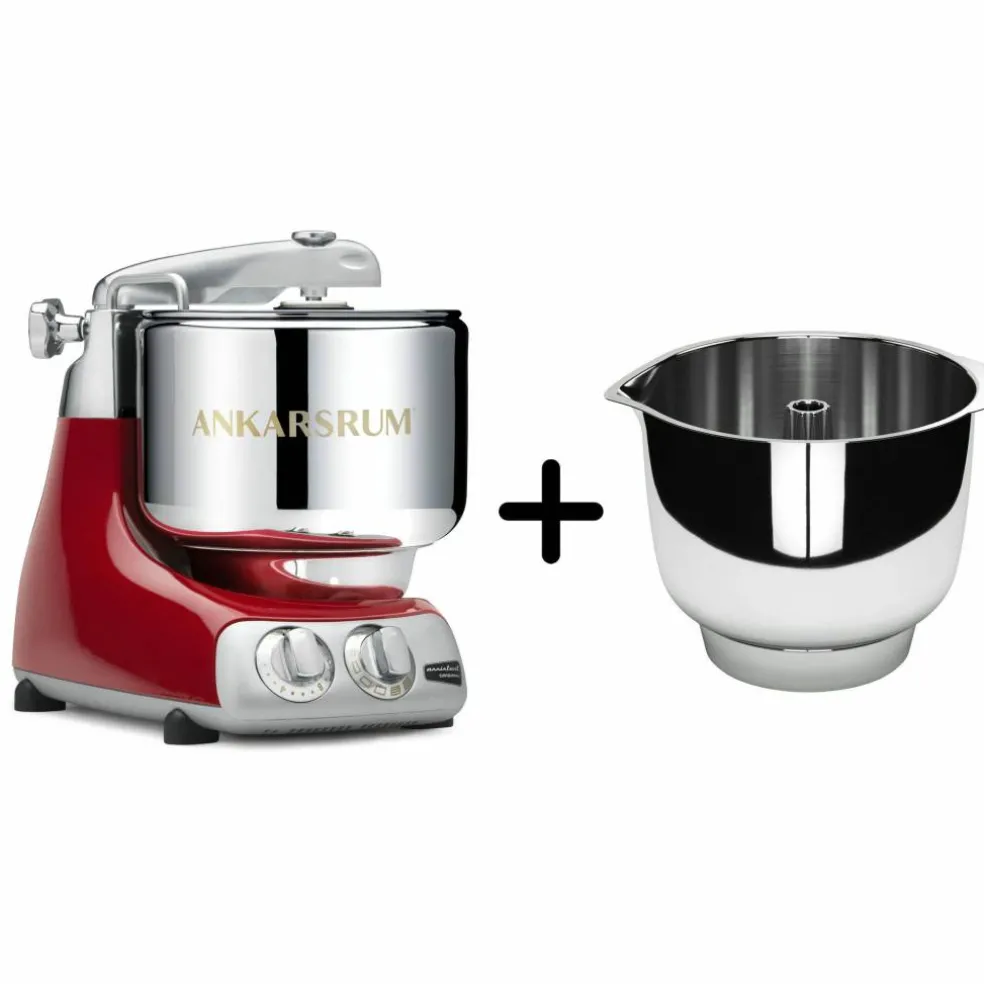 Assistent AKM 6230 Kjøkkenmaskin + Original vispebolle, red