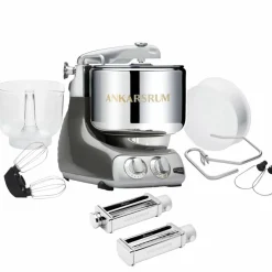 Assistent Original AKM 6230 kjøkkenmaskin og pastasett, black chrome
