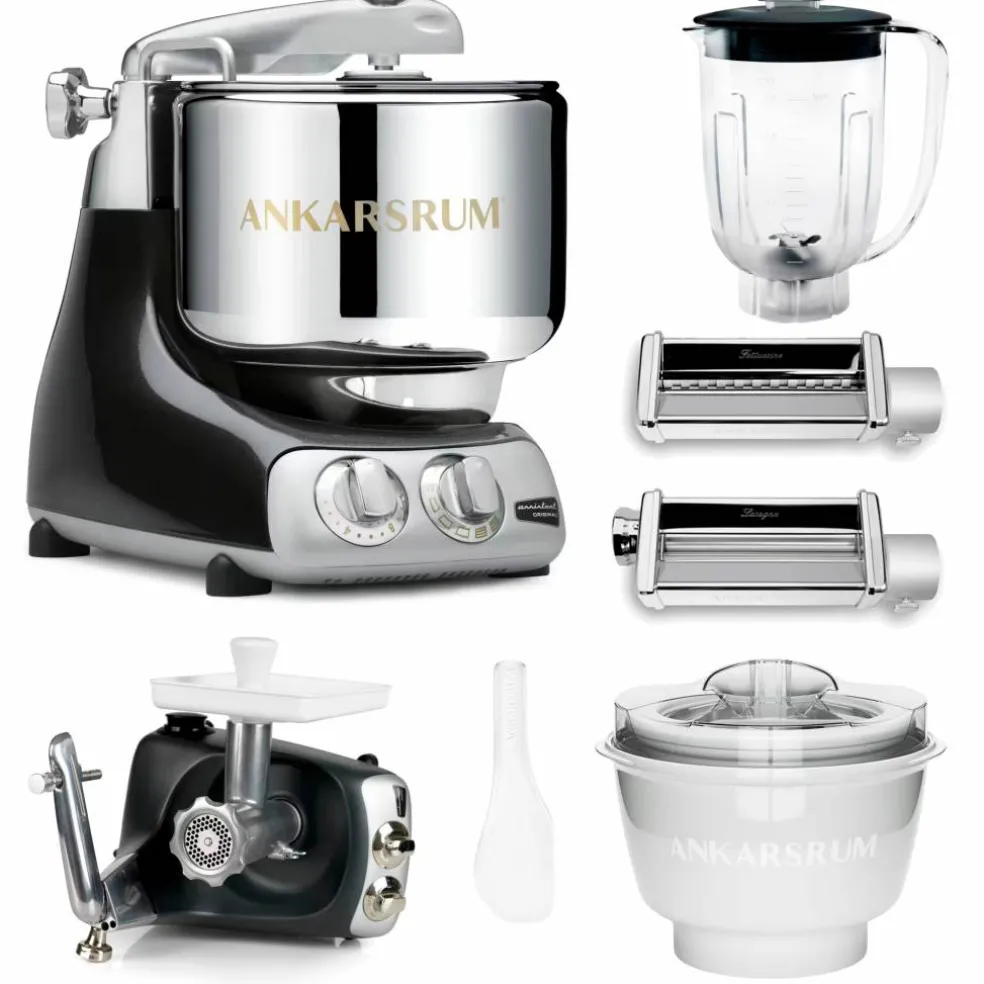 Assistent Original kjøkkenmaskin med middagspakke, black chrome