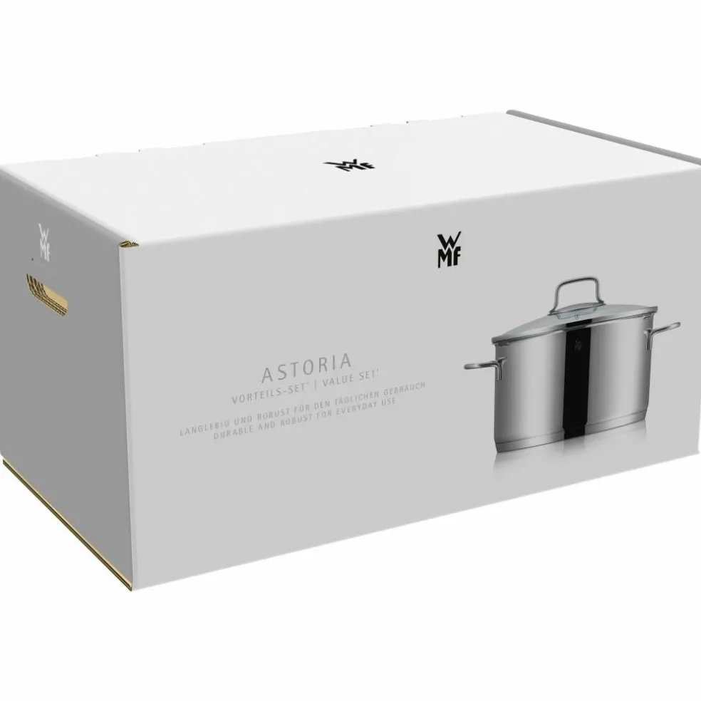 Astoria grytesett, 5 deler inkl. 4 glasslokk