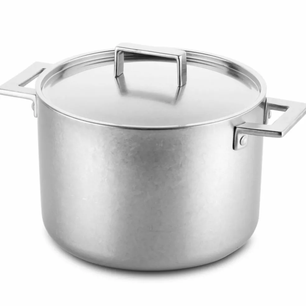 Attiva dyp gryte med lokk 5 liter, rustfritt stål