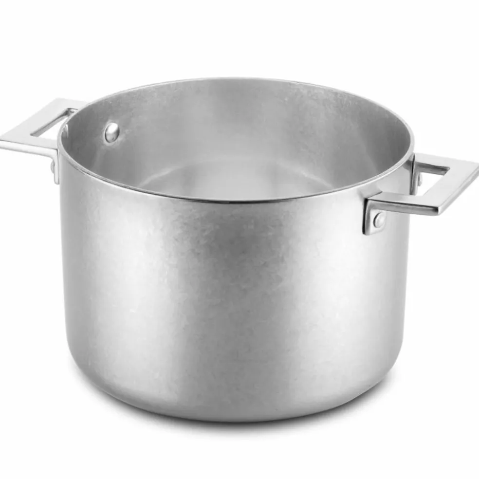 Attiva dyp gryte med lokk 6,5 liter, rustfritt stål