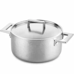 Attiva gryte med lokk 12 cm, rustfritt stål