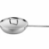 Attiva stekepanne med lokk 30 cm, rustfritt stål