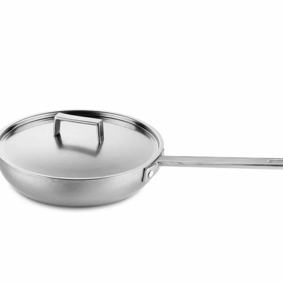 Attiva stekepanne med lokk 30 cm, rustfritt stål