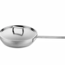 Attiva stekepanne med lokk 30 cm, rustfritt stål