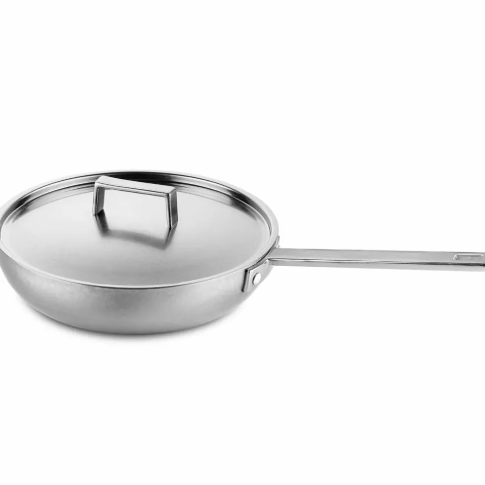 Attiva stekepanne med lokk 22 cm, rustfritt stål