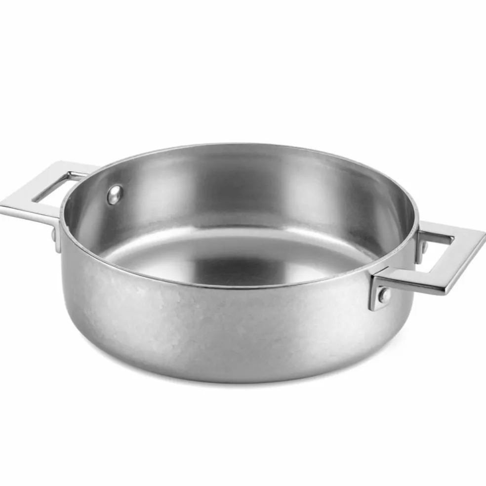 Attiva stekepanne med lokk og to håndtak 24 cm, rustfritt stål