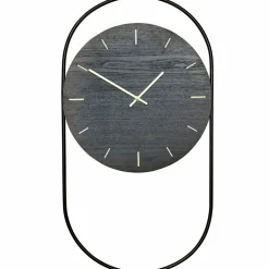A-Wall klokke svart/metall