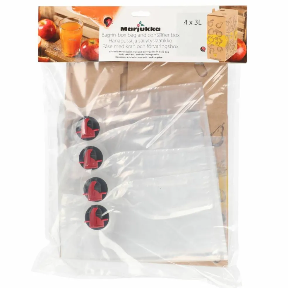 Bag In Box-pose med kran 3 liter 3-pakning