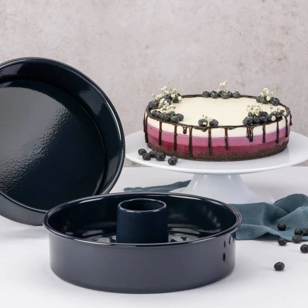Bakeform med avtakbar bunn 26 cm, mørkeblå