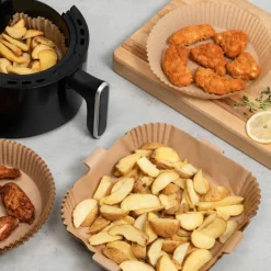 Bakepapir til airfryer 25x20 cm, 50 stk