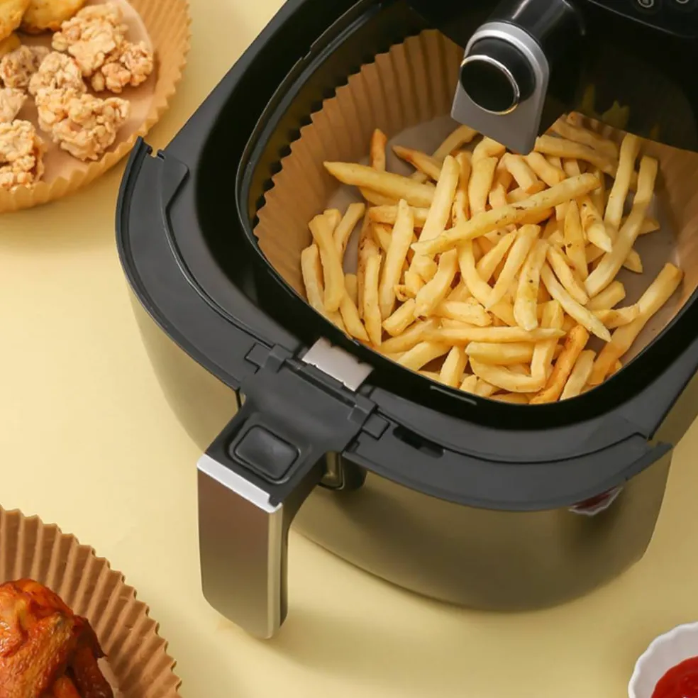 Bakepapir til airfryer 20x16 cm, 50 stk
