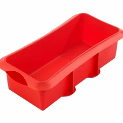 Bakform i silikon 24 cm, rød