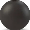 Ball vase, 10 cm, black