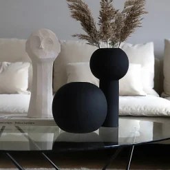 Ball vase, 10 cm, black