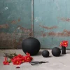 Ball vase, 20 cm, black