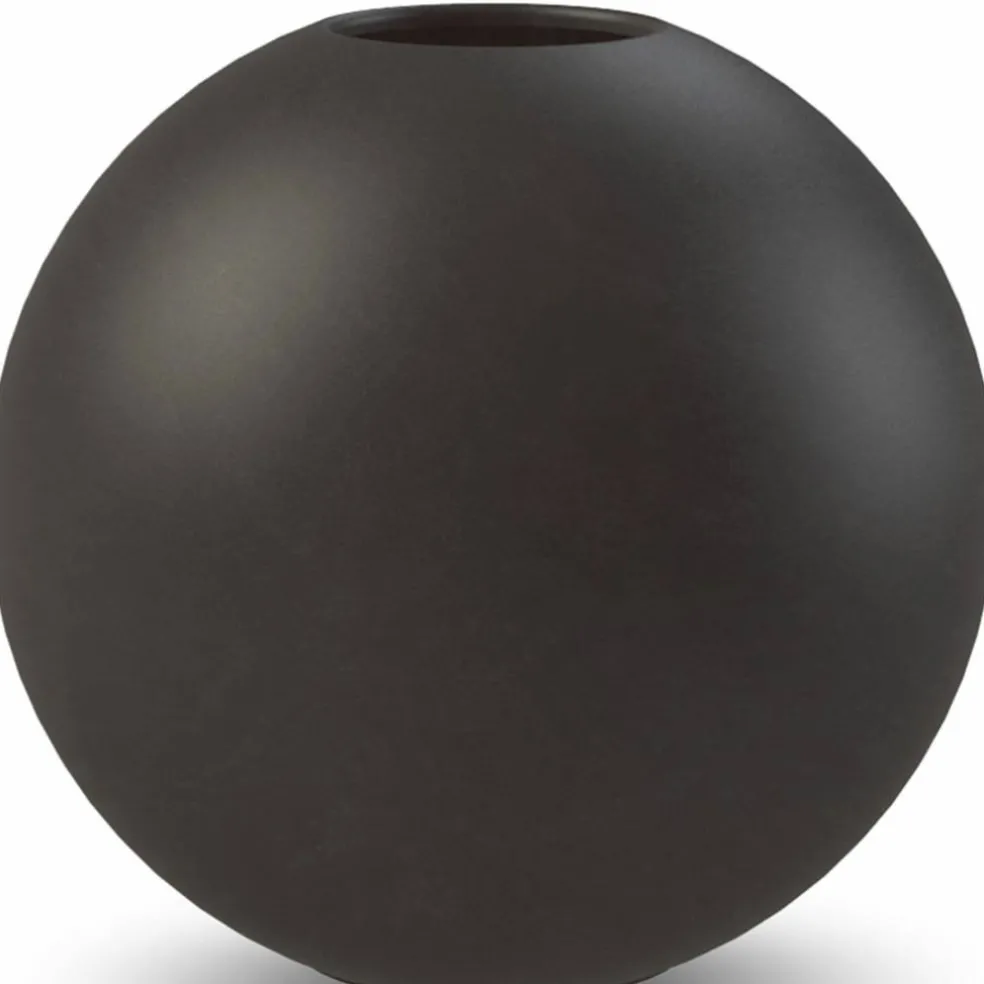 Ball vase, 20 cm, black