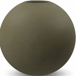 Ball vase, 20 cm, olive