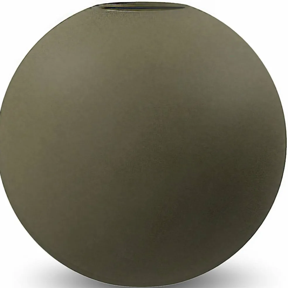 Ball vase, 20 cm, olive