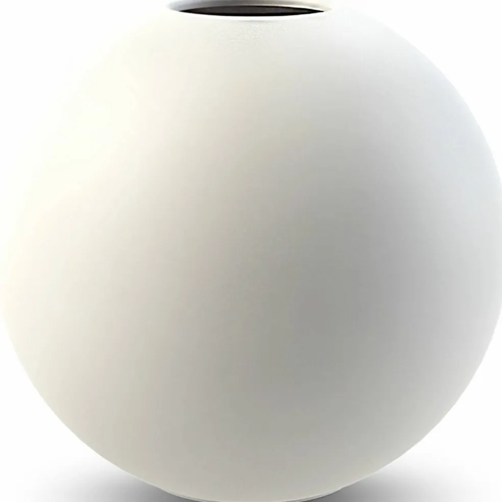 Ball vase, 10 cm, white