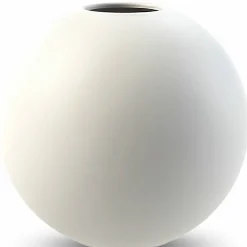 Ball vase, 20 cm, white