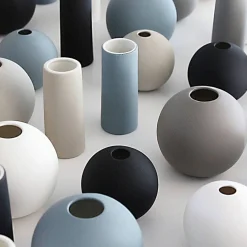 Ball vase, 20 cm, white