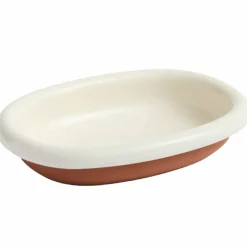 Barro oval tallerken small, benhvit