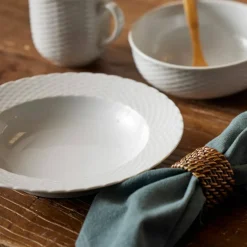 Basket bolle 23 cm, 60 cl, hvit