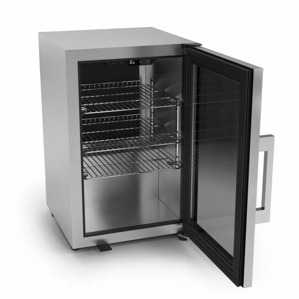 709 BBQ Cooler Deluxe utendørs kjøleskap 63 liter, svart