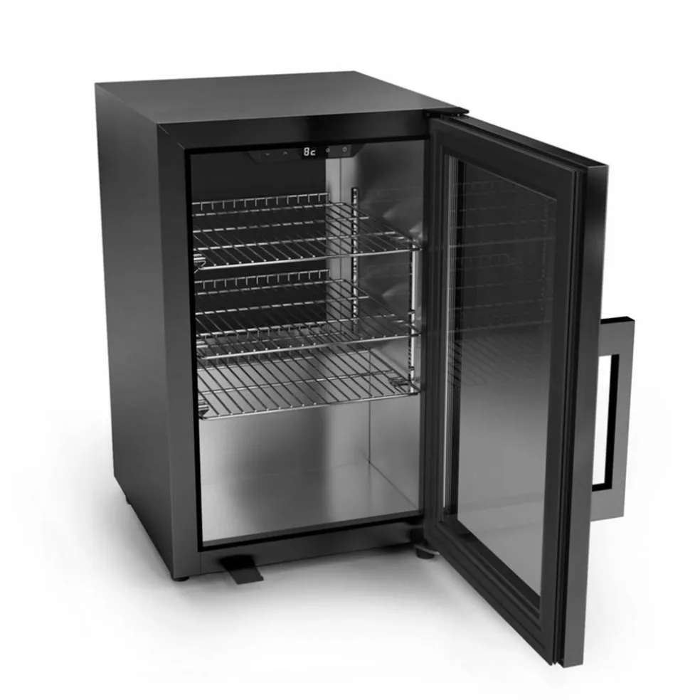 709 BBQ Cooler Deluxe utendørs kjøleskap 63 liter, svart
