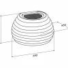 Beehive wall veggventilator, hvit