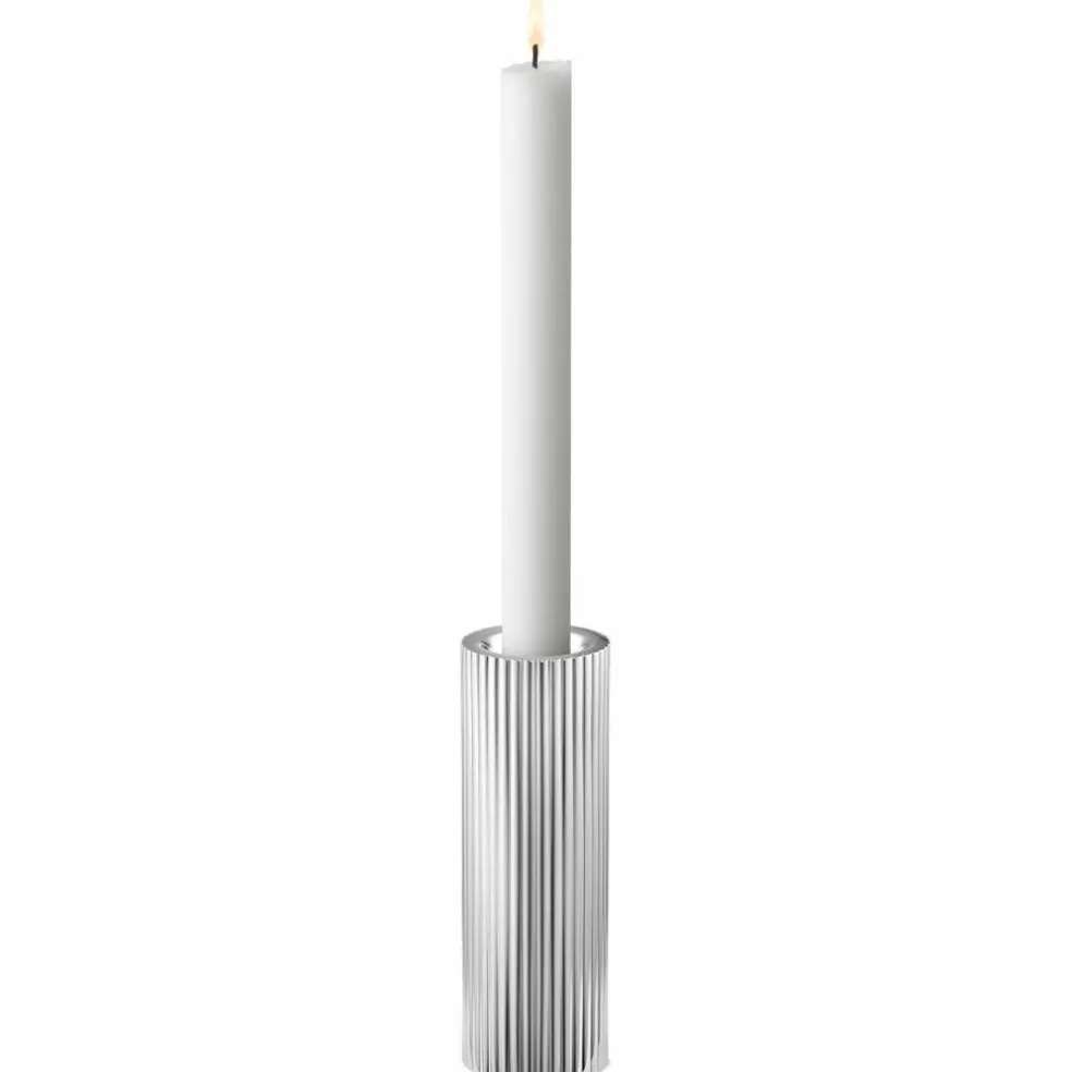 Bernadotte Telysholder Rustfritt Stål, 14 cm