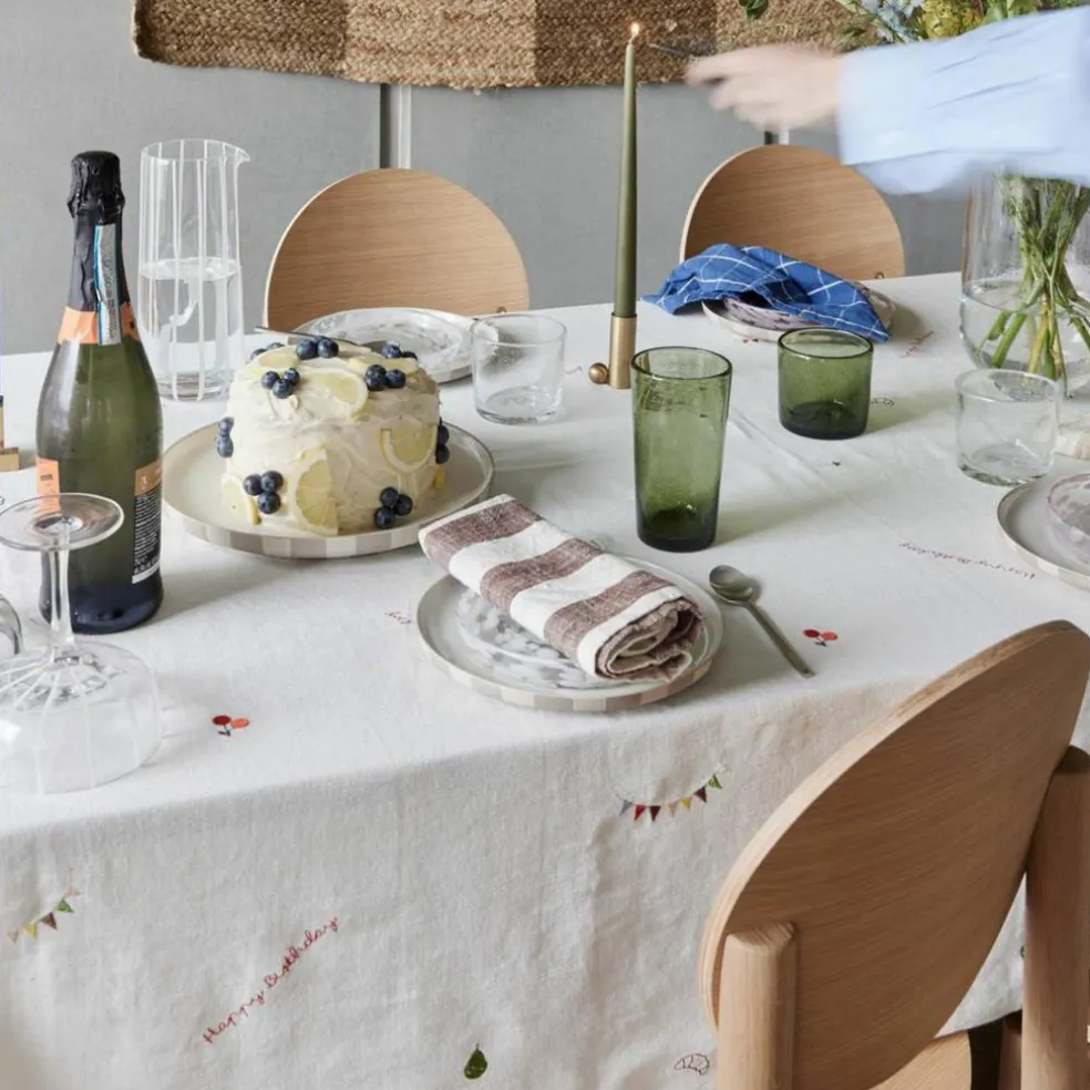 Birthday bordduk 260X140 cm, offwhite