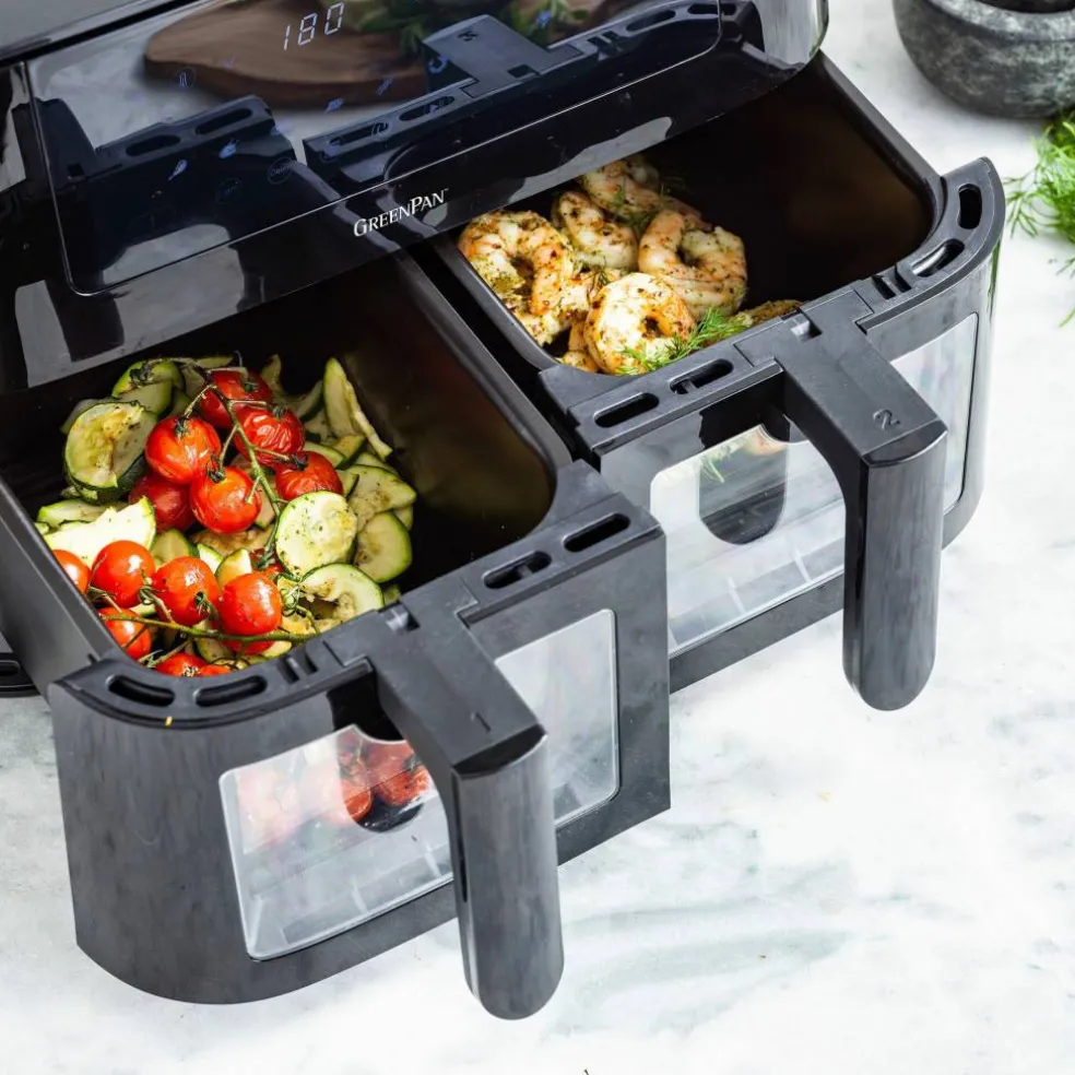 Bistro airfryer 8 liter, 2 kurver