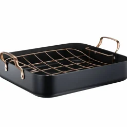 Black Copper ildfast form med rist